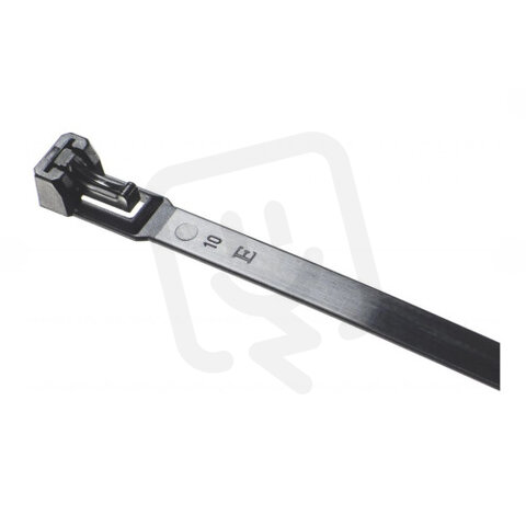 Vázací páska černá rozebíratelná 7,6x370mm VPCRO 7,6X370