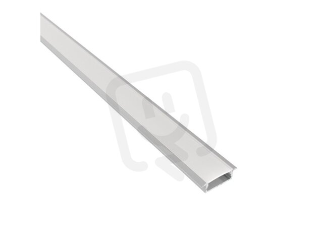 INLINE Bílý hliníkový profil, 2000mm, difuzor mléčný 65008325