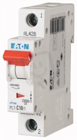 Jistič PL7-C10/1, char C, 1-pólový, 10kA, 10A EATON 262702