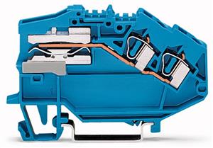 2vodičová rozpojovací svorka N, 4mm2, CAGE CLAMP, modrá WAGO 781-643
