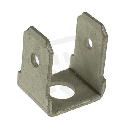 NDC 68-M3-90 Nýtovací plochý kolík mosazný cínovaný, rozměr 6,3x0,8mm / M3 / 90°