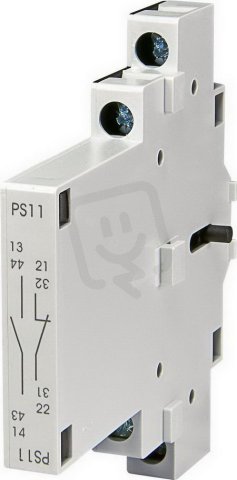 Pomocný spínač s montáží zboku PS 11, 1xNO + 1xNC, 3,5A, 230V AC, pro MS25