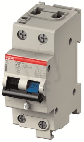 ABB FS451KM-C16/0,03 Kombinace jistič/chránič 2P C 16A 10000 230/400V