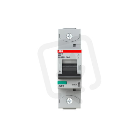 S801B-B63 jistič 1p char. B 63A s klecovou svorkou Icu 16kA ABB 2CCS811001R0635