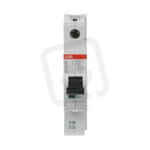 S401M-C63 Jistič 1 pólový char.C 63A Icn 10kA ABB 2CCS571001R0634