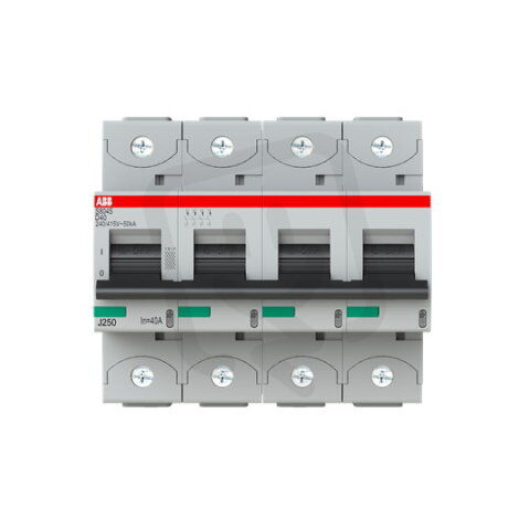S804S-D40 jistič 4P char. D 40A s klecovou svorkou 50kA ABB 2CCS864001R0401
