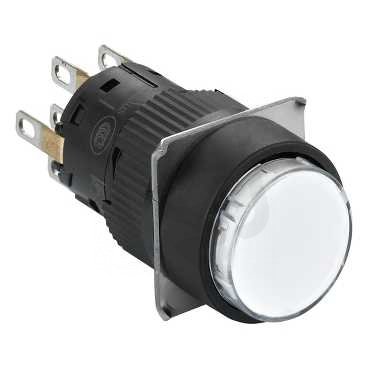 Schneider XB6EAA12P Ovládač stiskací, bílý