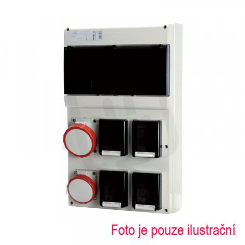 Zásuvková rozvodnice s chráničem D583 4x230V, 2x16A, 2x32A SCAME D583.4022-3