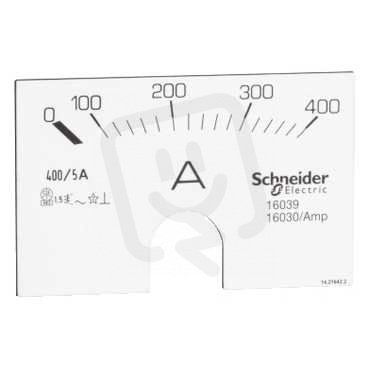 Schneider 16039 AMP stupnice ampérmetru 0-400A