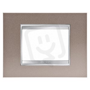 CHORUS Rámeček Lux 3násobný, perleťová bronz GEWISS GW16203MP