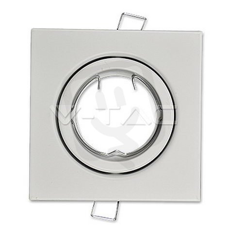 GU10 Housing Square White,  VT-7227