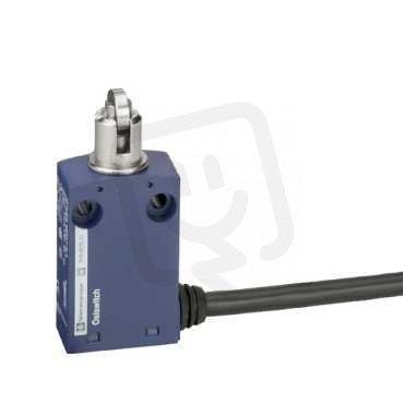 Polohový spínač plast miniaturní, kabel 1m čep s kladkou 1V+1Z mžik. XCMN2103L5