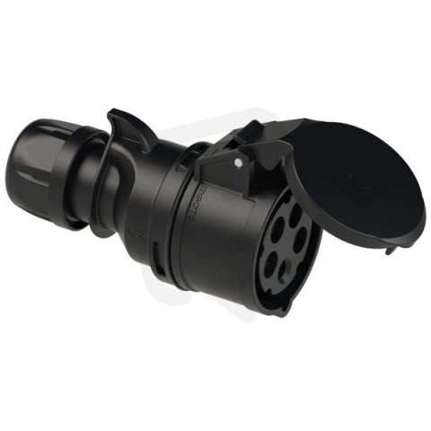 spojka 5P, 16A/400V, 6h, IP44, černá MIDNIGHT PCE PC-215-6x