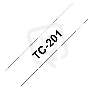 BROTHER TC-201 bílá / černá - 1 ks (12mm)