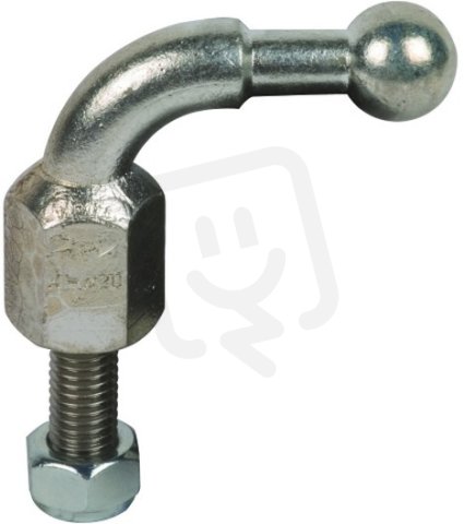 Kulový bod D 25 mm s ohybem 90° se závitem a matkou M12x45 mm DEHN 757245