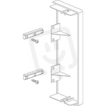 Schneider ISM10454 Stop end 165x55, alu metallic , koncový díl