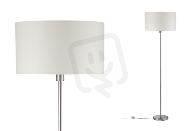 Stojací lampa Tessa max.50W E27 krémová + kartáč.železo 709.22 PAULMANN 70922