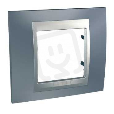 Unica Top rámeček jednonásobný Metal Grey/Aluminium SCHNEIDER MGU66.002.097