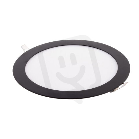 BLN24-LED panel 24W-WW teplá bílá kulatý černý T-LED 102139