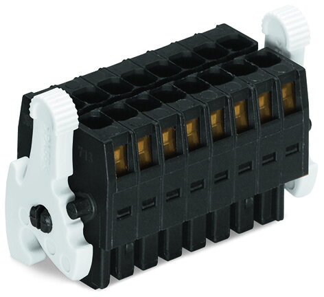 Pružinová svorka, 2řadá CAGE CLAMP 1,5mm2 černá 32pól. WAGO 713-1116/037-000