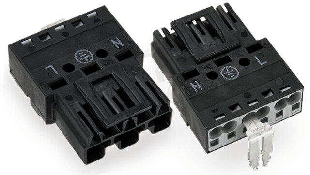Zástrčka S přímým kontaktem PE 3pól. černá WAGO 770-213/002-000