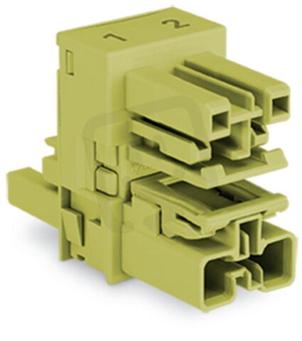 h-rozdělovač 2pól. Kód. B světle zelená WAGO 770-1609