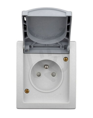 Nástěnná zásuvka ČSN bezpečnostní clonka, IP54 SCHRACK EV211016--