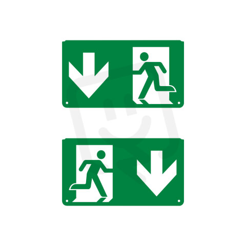 EMERGENCY EXIT SIGN PICTOGRAMS PICTO DOWN LEDVANCE 4099854261312