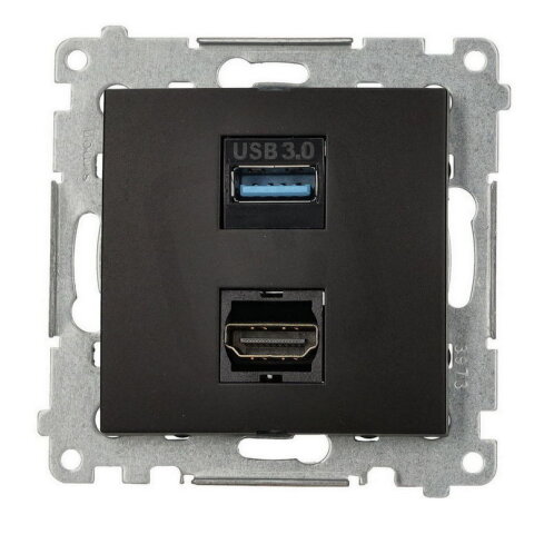 Zásuvka HDMI (v1.4) + zásuvka datová USB