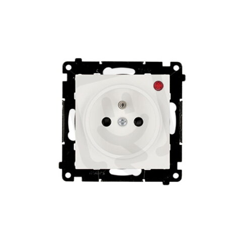 Zásuvka silová 1 násobná typ E (přístroj