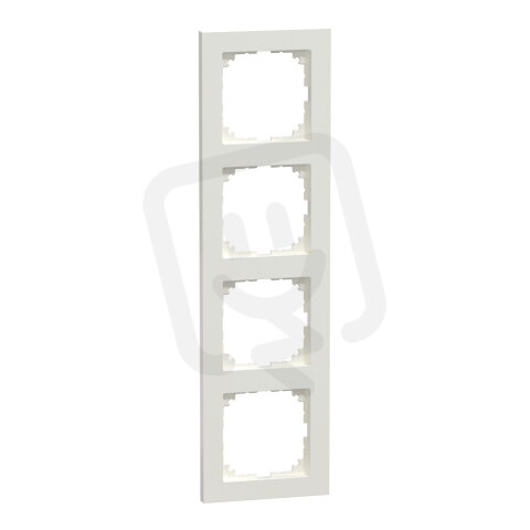 Rámeček Merten M-Pure, čtyřnásobný, polar white, lesklý plast MEG4040-3619
