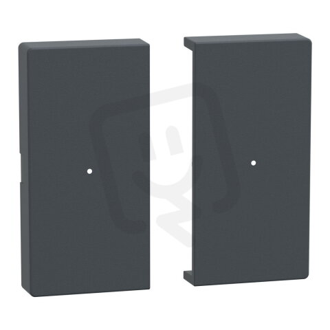 Klapka, Merten System M, pro tlačítkový modul 2násobný, antracit, matný plast