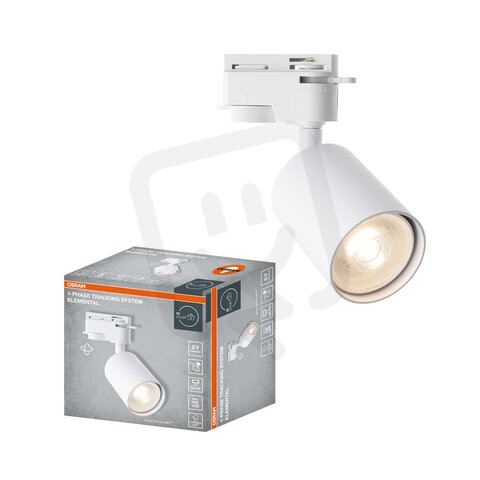 1-Phase Tracking Spot Elemental GU10 WHITE OSRAM 4099854598678