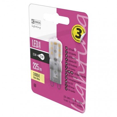 LED CLS JC A++ 2,5W G9 WW