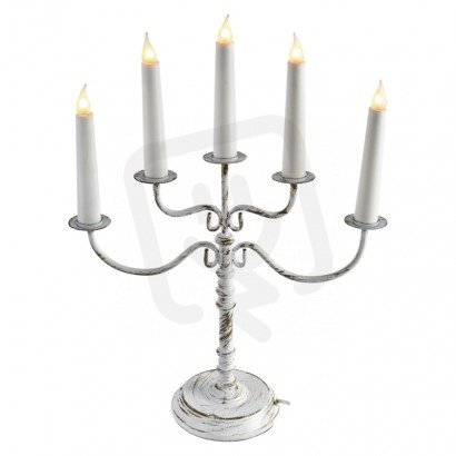 5LED CANDLE ST. MET. W WW