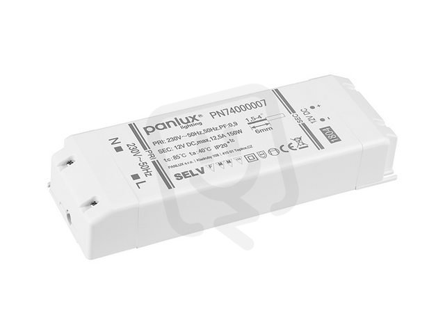 LED DRIVER TENKÝ 150W, 12V DC PANLUX PN74000007