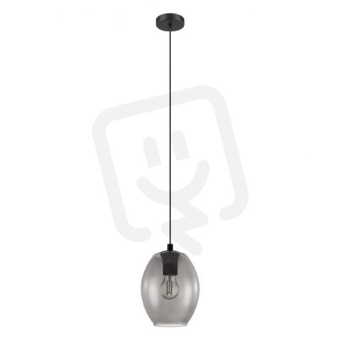 Závěsné svítidlo CADAQUES 1xE27 černá/černá-transparent 40W IP20 EGLO 98582