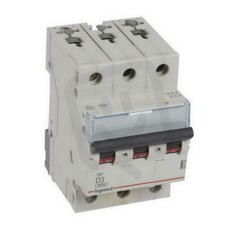 TX3 JISTIČ, 3 PÓLOVÝ, CHAR. D, 3A 6000A LEGRAND 403749