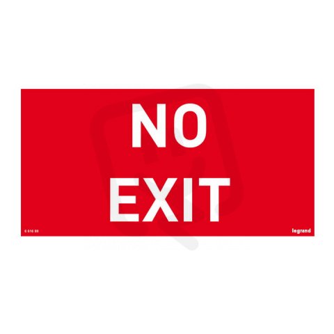 PIKTOGRAM NO EXIT 200X100 LEGRAND 661688