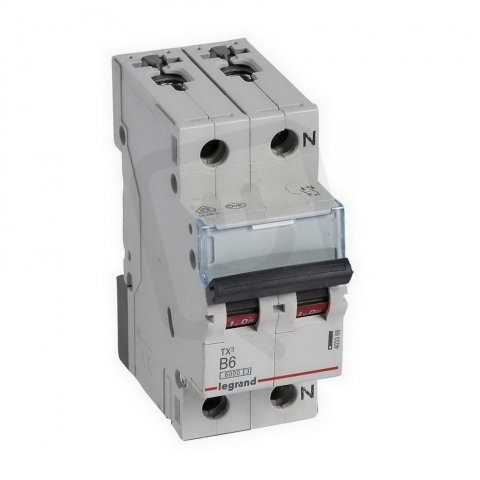 TX3 JISTIČ, 1+N PÓLOVÝ, CHAR. B, 6A 6000A LEGRAND 403368