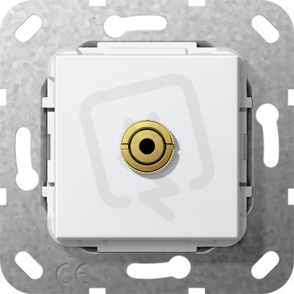 Mini 3,5 mm Krátký kabel vložka čistě bílá GIRA 564903