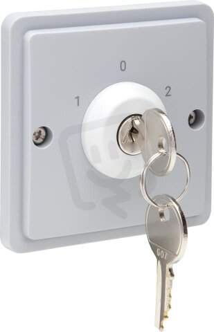 Hydro ŠEDÉ - klíčový spínač 10 A (bez krabice) NIKO 700-38700