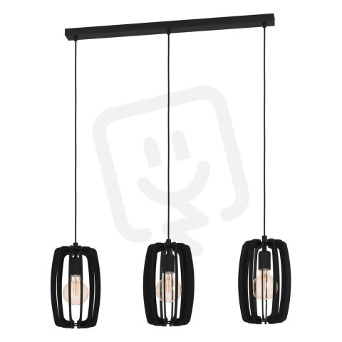 Závěsné svítidlo BAJAZZARA 3xE27 černá 120W EGLO 900505