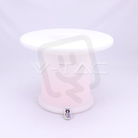 LED 6W Coffee Table RGB D72*72*56CM, VT-