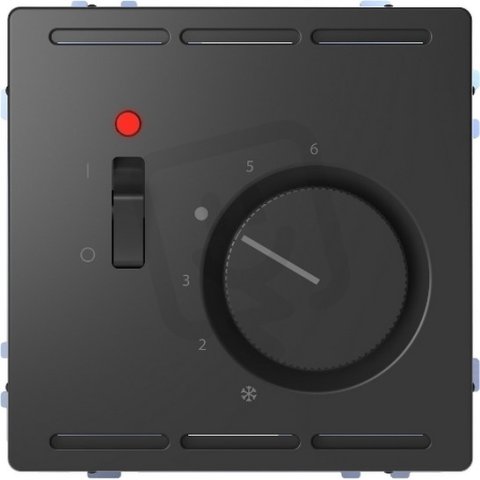 Pokojový termostat Merten D-Life 24V s vypínačem Antracit SCHNEIDER MTN5761-6034