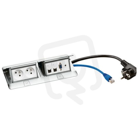 54043 POPUP NEREZ 2P+T 2XRJ45+VGA 4M