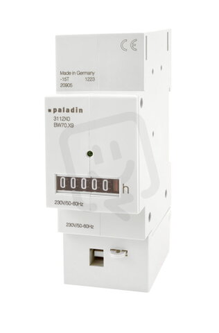 Počítadlo provozních hodin PALADIN 311280 (BW 70.89) 230V 2mod. na DIN 1008155