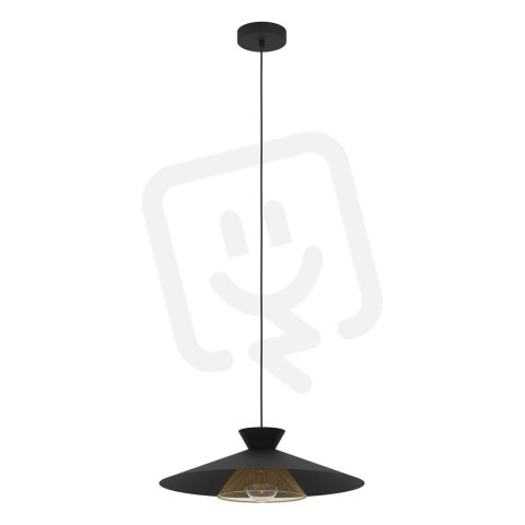 Závěsné svítidlo GRIZEDALE 1xE27 černá/mosaz 1X40W IP20 EGLO 43885