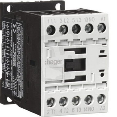 Výkonový stykač 3P + 1S, 9A/4kW (AC-3), 24VAC HAGER EV00910D