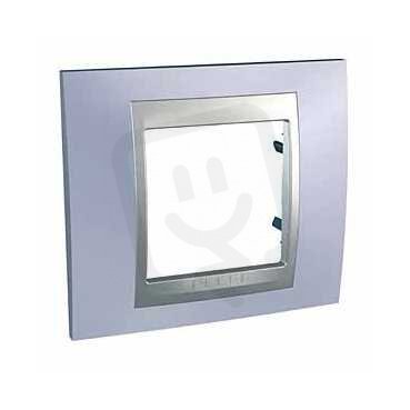 Unica Top rámeček jednonásobný Beryl Blue/Aluminium SCHNEIDER MGU66.002.098